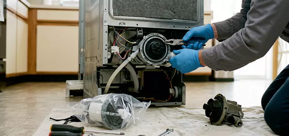 Dishwasher Motor Pump Replacement in Imperial Beach